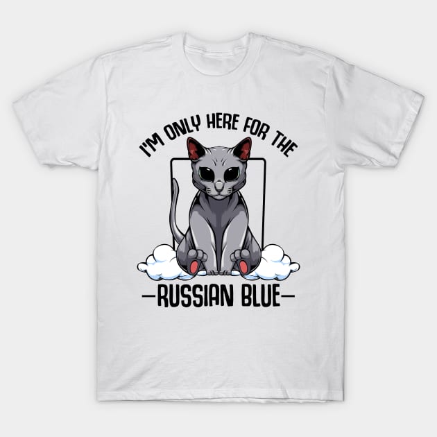 Russian Blue Cat T-Shirt by Lumio Gifts